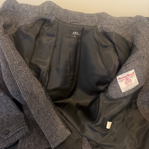 A.P.C. Harris Tweed Coat Size XS - Mint Condition - Picture 6 of 7